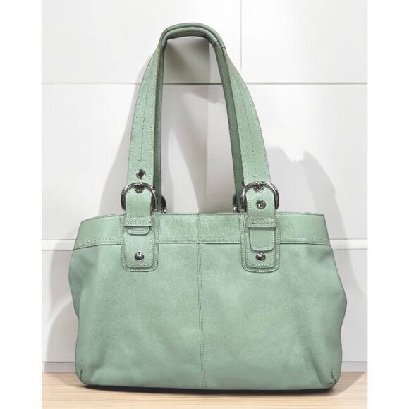 Coach F13733 Soho Pleated Leather Carryall Bag - Picture 2 of 16